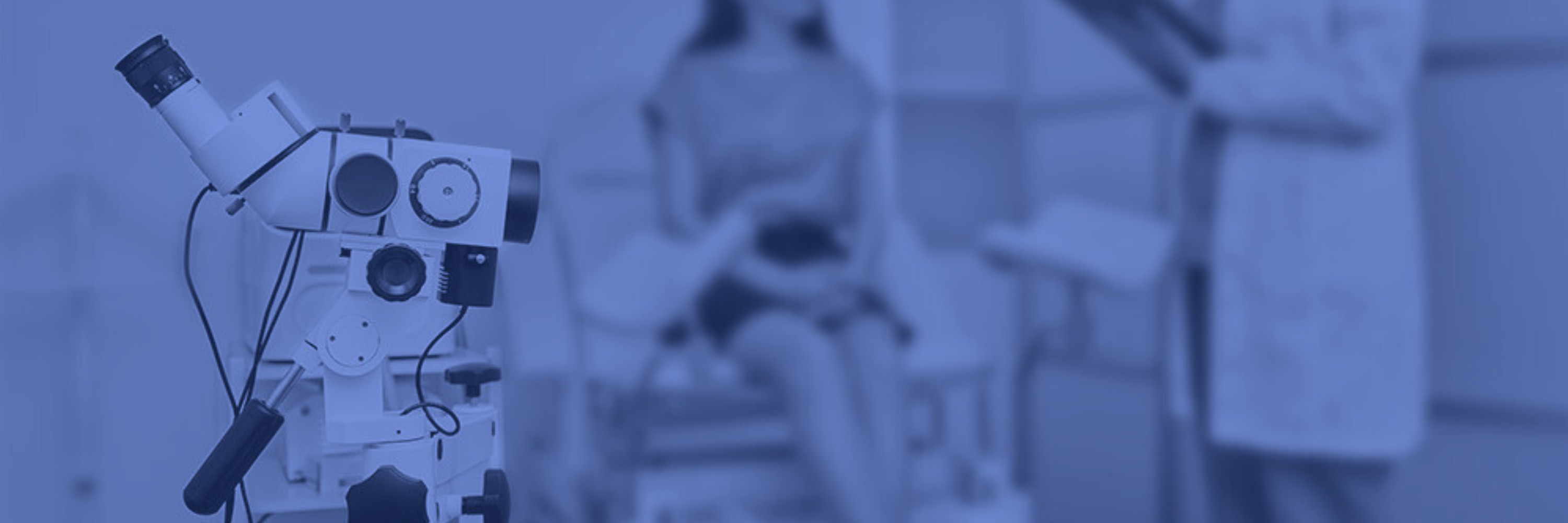 Colposcope in a medical examination room