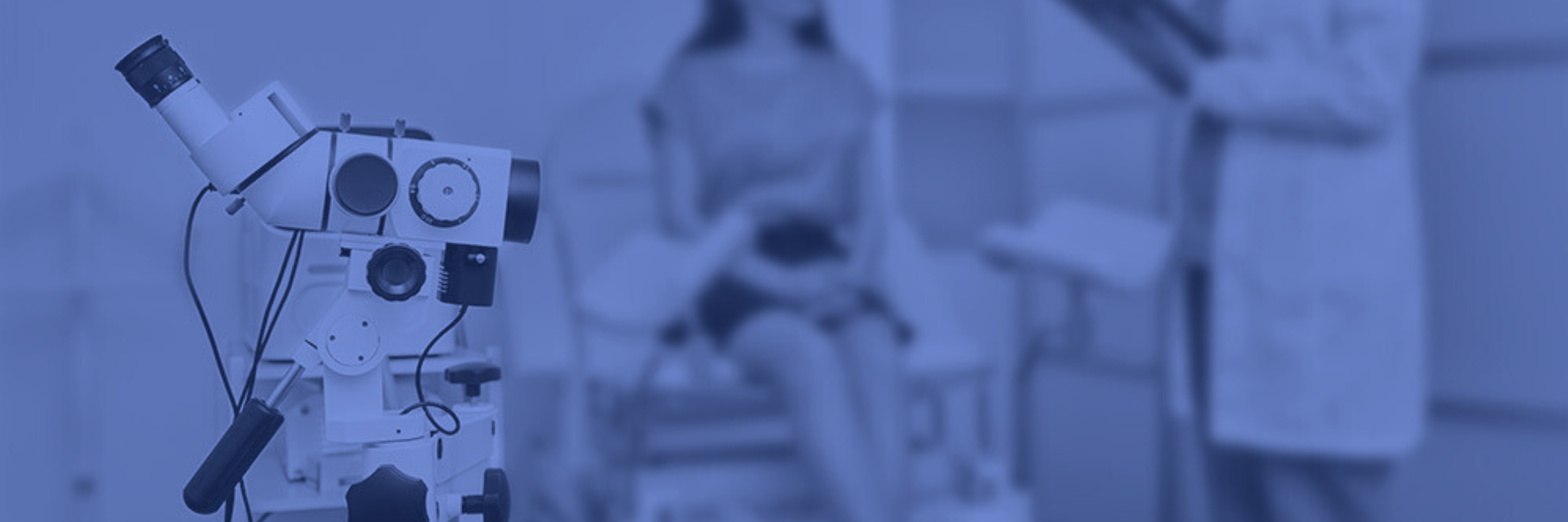 Colposcope in a medical examination room