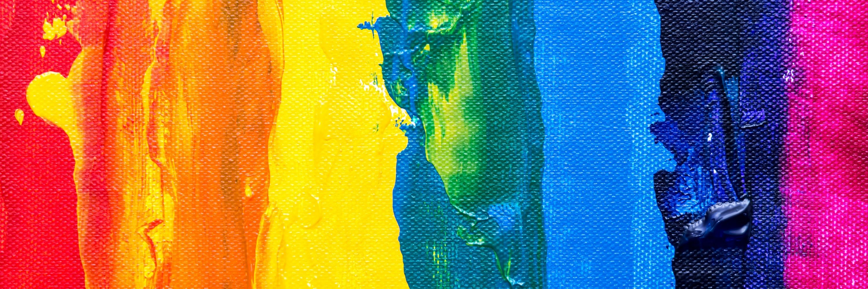 Rainbow oil painting from https://unsplash.com/@steve_j