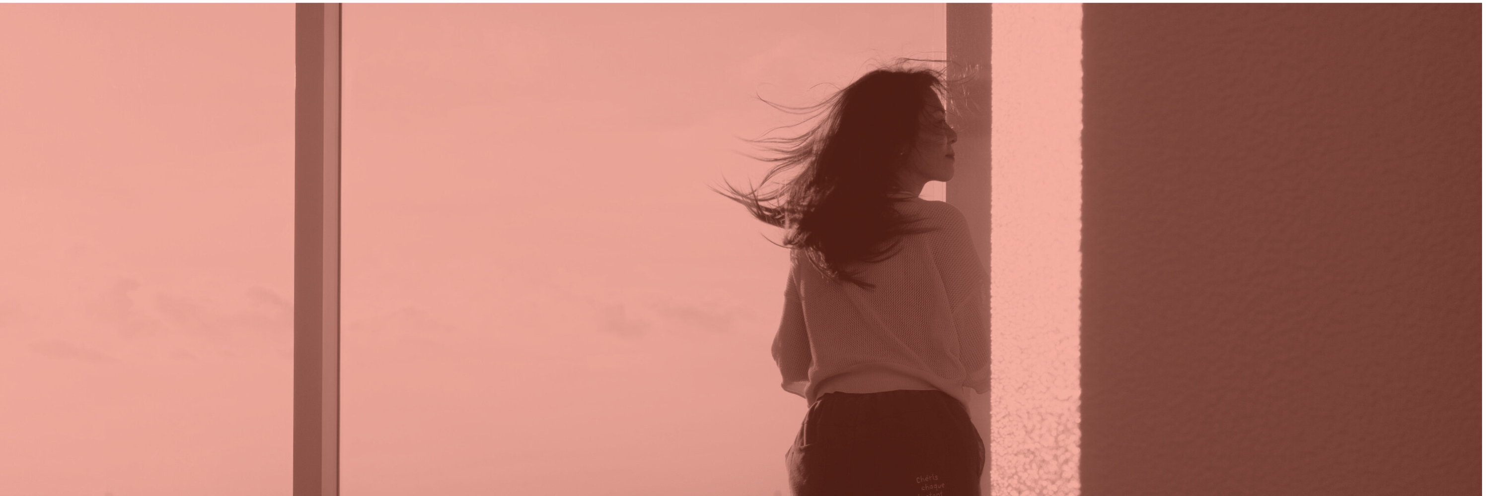 Woman looking to the side